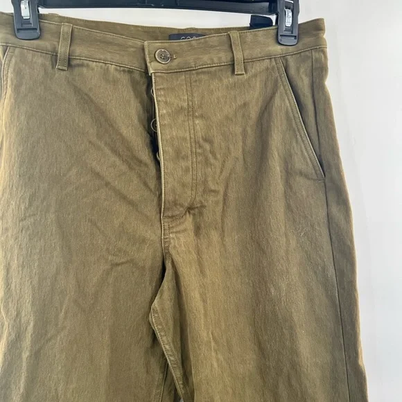 COS green khaki pants trousers size 8 - Picture 2 of 8